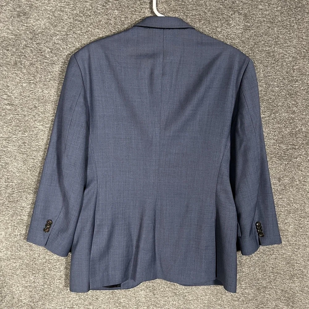 J.Crew Ludlow Suit Jacket Mens 42S Blue Wool Slim Tollegno 1900 Two Button